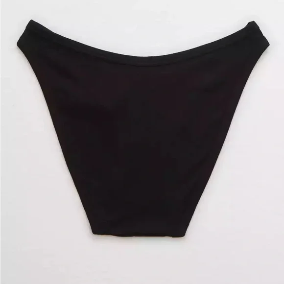 NWT AERIE Modal Ribbed fabric Underwear color black - Picture 3 of 3